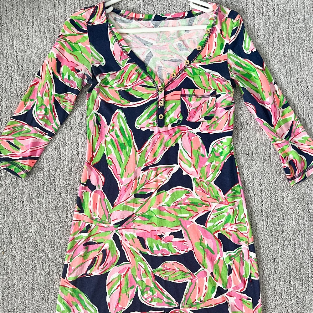 Lilly Pulitzer Palmetto 3/4 Sleeve Dress- XS
